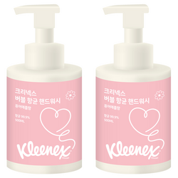 크리넥스 버블 핸드워시 퓨어애플향, 500ml, 2개