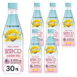 GC녹십자웰빙 알파CD 스파클링 제로 레몬맛, 30개, 500ml