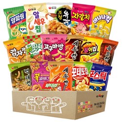농심 과자 선물세트, 1박스, 17종