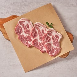 [끼니한돈] 1등급 한돈 목살 (냉장) 1kg, 3개, 1kg 구이용(4-6mm)