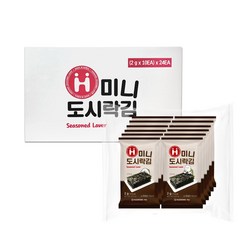 해농 미니 도시락김 6매 2g X 10봉 X 24개 (240봉) 한박스, 2g, 240개
