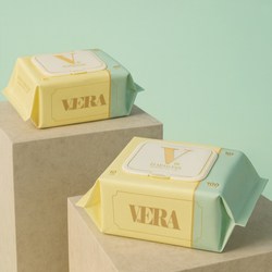 [VERA] 베라 무해력 물티슈 100매 (평량53G 200x 150) 아기물티슈 유아물티슈, 20개, 100개입, 53g
