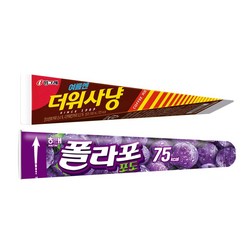 빙그레 아이스크림 더위사냥 10개+폴라포 포도 20개, 70ml