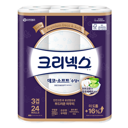 크리넥스 데코 앤 소프트 수딩플러스 3겹 화장지, 집안의 필수품!