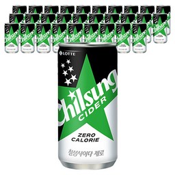 칠성사이다 제로 210ml 30개 세트, 건강한 청량감을 느껴보세요!