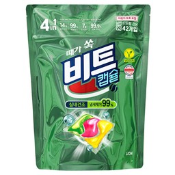 비건라이프 비트 실내건조 캡슐세제, 그린플로럴향으로 세탁의 새로운 경험을!