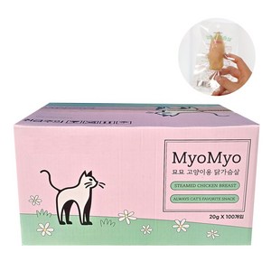 묘묘 닭가슴살 고양이간식, 100개, 20g, 치킨