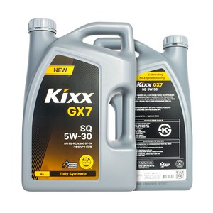 킥스 Kixx GX7 SQ 5W-30 4L 가솔린 LPG 엔진오일, GX7 SQ, 1개, 5W-30
