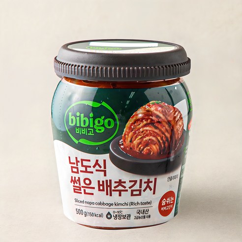 비비고 남도식 썰은 배추김치 용기