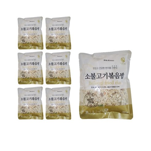 [치타마켓] 한우물 소불고기 볶음밥 300g, 7개, 300g
