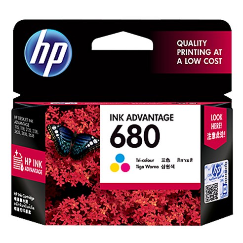 HP No.680 잉크, F6V26AA 컬러, 1개