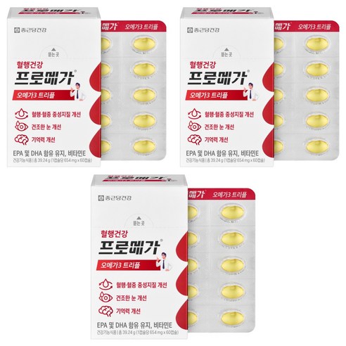 프로메가 오메가3 트리플 39.24g, 60정, 3개
