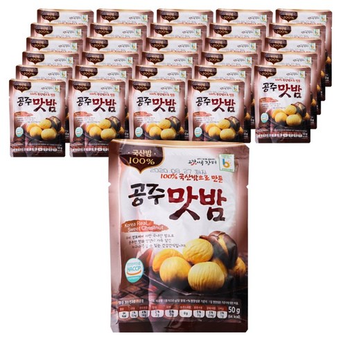 고맛나루 공주맛밤, 50g, 30개