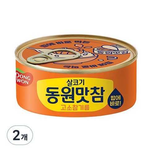 동원 살코기 동원맛참 고소참기름 통조림, 135g, 2개