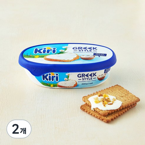 [로켓프레시] 끼리 그릭스타일 크림치즈, 200g, 1개입, 2개
