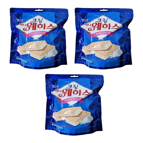 해태제과 크림 미니 웨하스, 150g, 3개