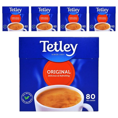 테틀리 오리지널 블랙티, 3.125g, 80개입, 5개