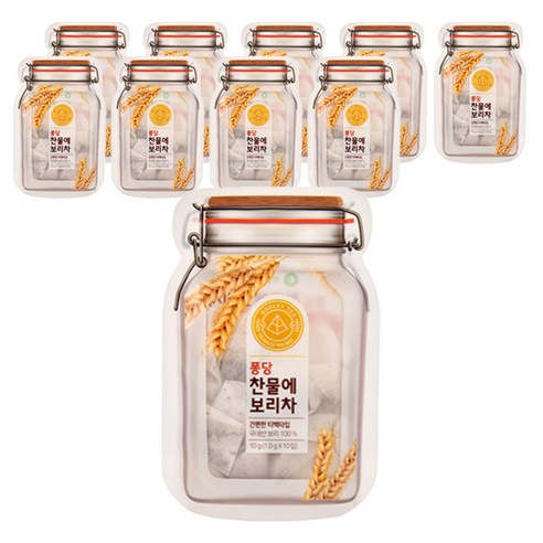 제임스티스푼 찬물에 보리차 티백