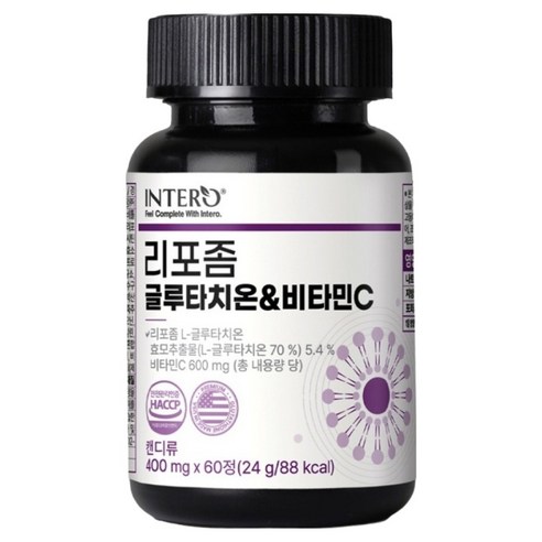 인테로 리포좀 글루타치온 비타민C 24g, 60정, 1개