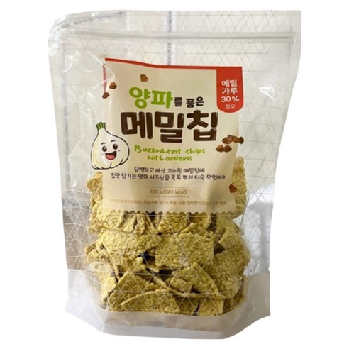 양파품은 메밀칩 160g (메밀가루30% 양파시즈닝 영양간식 건강과자), 160g, 1개