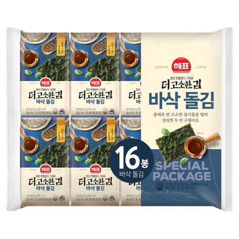 해표 더 고소한 김 바삭돌김