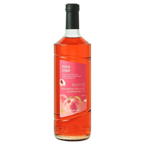 네이쳐티 복숭아시럽, 1개, 1L