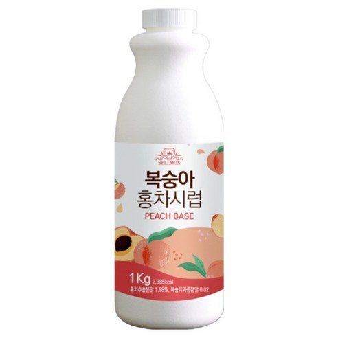 쉘몬 복숭아 홍차시럽, 1kg, 1개