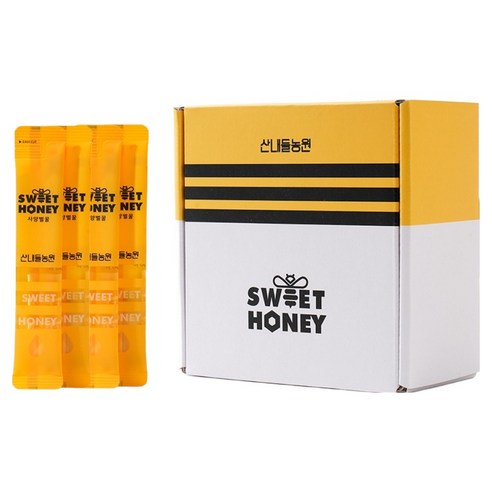 산내들농원 스위트허니 스틱벌꿀 30p, 300g, 1개