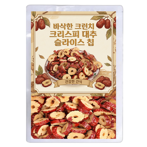비니하우스 바삭한 크런치 크리스피 대추 슬라이스 칩