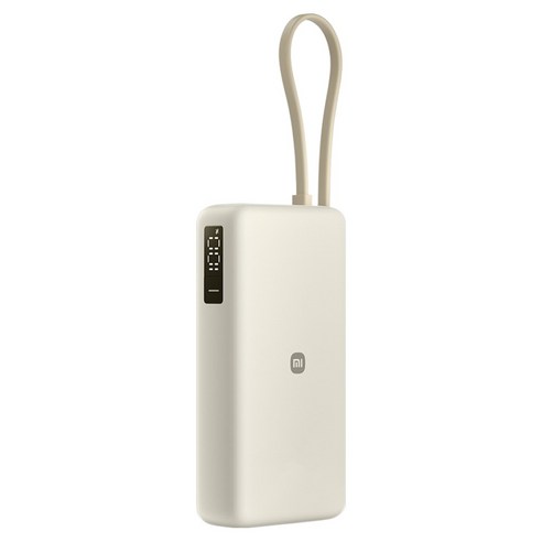 샤오미 C타입 케이블 일체형 보조 배터리 67W 20000mAh, 베이지, PB2067