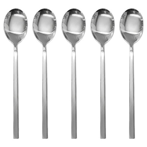 영수산업카멜 베이직 스테인리스 민자 숟가락, 실버, 5개, 단품