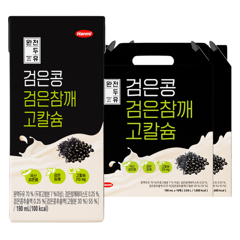 전두유 검은콩 검은참깨 고칼슘, 190ml, 32개