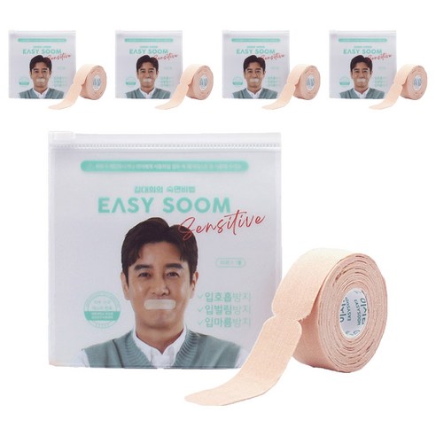 이지숨 센서티브 민감한 피부를위한 입막음 테이프 60p, 5개