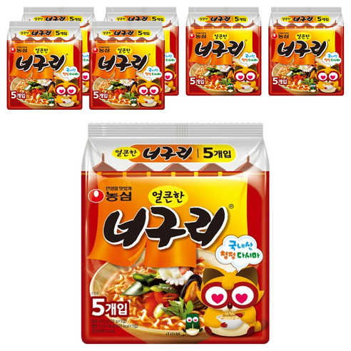 농심 얼큰한 너구리 120g