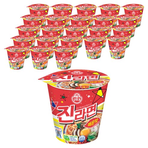 오뚜기 진라면 컵 매운맛 65g