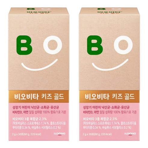 비오비타 키즈 골드 유산균 30p, 60g, 2개