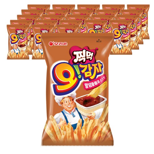 오리온 오감자 딥바베큐 스낵, 75g, 24개