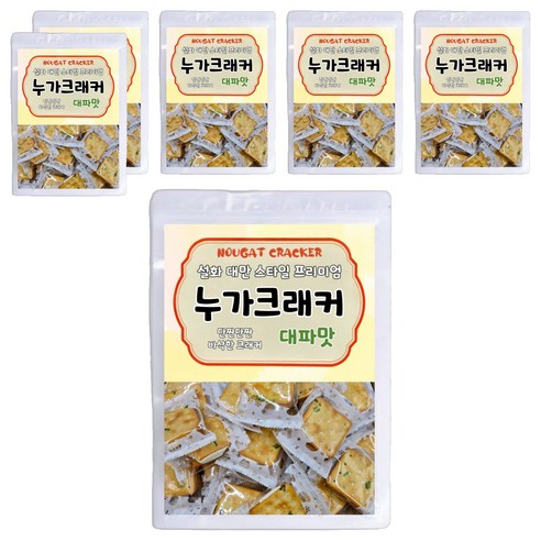 설화 대만 스타일 프리미엄 누가크래커 대파맛, 200g, 6개