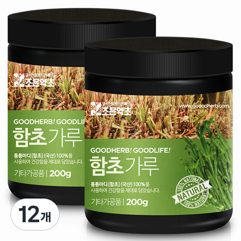 굿허브 프리미엄 함초 가루, 200g, 12개