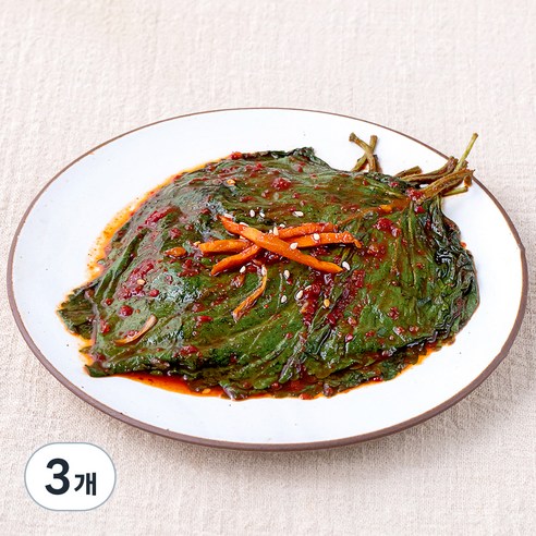 [로켓프레시] 초록들 매실 생깻잎 양념무침, 300g, 3개