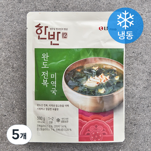 [로켓프레시] 한반 완도전복 미역국 1~2인분 (냉동)