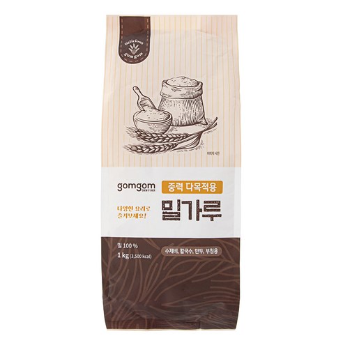 곰곰 중력다목적용 밀가루, 1kg, 1개