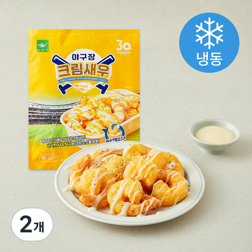 [로켓프레시] 사옹원 야구장 크림 새우 (냉동), 360g, 2개