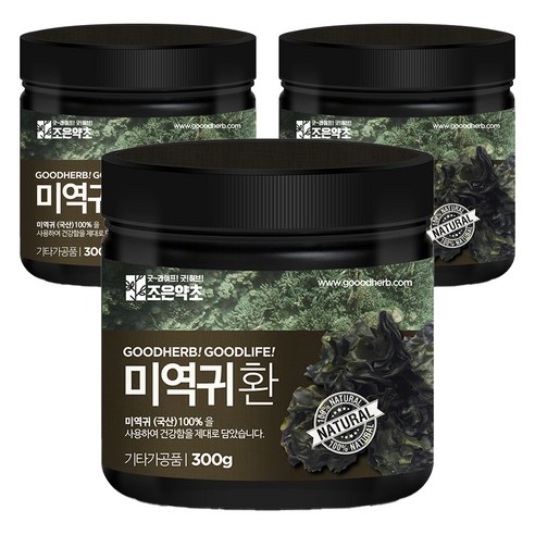 조은약초 프리미엄 미역귀환, 3개, 300g