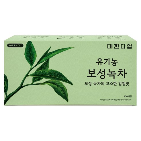 대한다업 유기농 보성녹차, 1.2g, 100개입, 1개