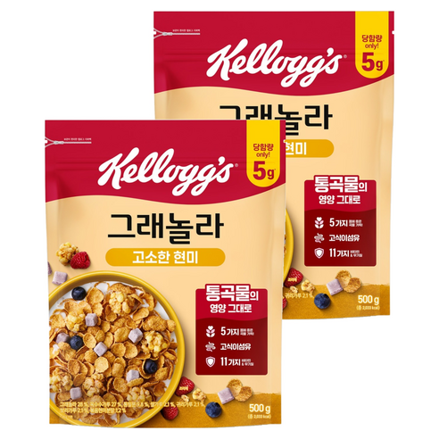 켈로그 고소한 현미 그래놀라 시리얼