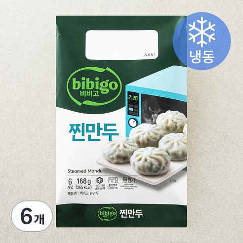 [로켓프레시] 비비고 찐만두 (냉동), 168g, 6개