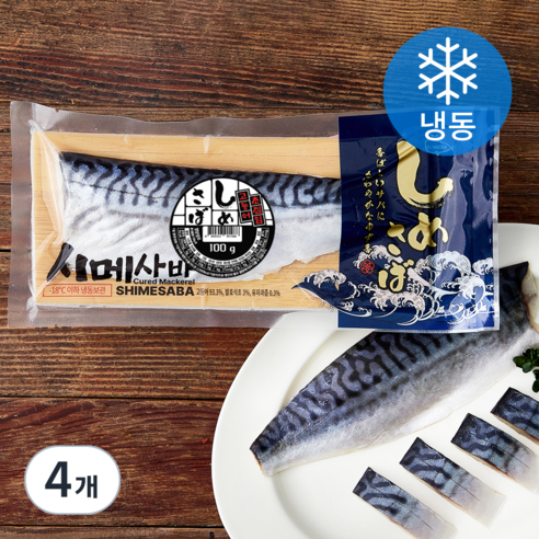 [로켓프레시] 고래미 시메사바 (냉동), 4개, 100g