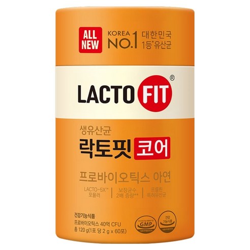락토핏 생유산균 코어, 120g, 1개