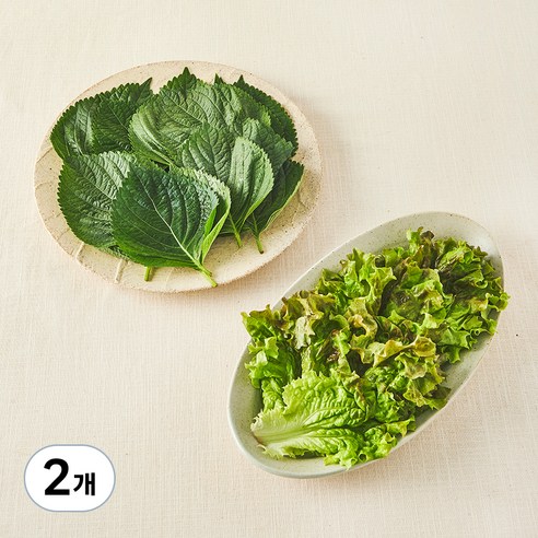친환경 상추 & 깻잎 모둠쌈